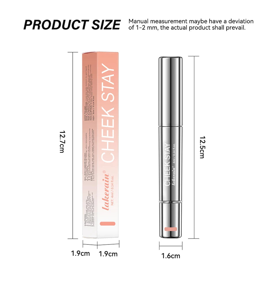 Liquid Blush Stick with Sponge Tip for Natural Cheeks - 16
