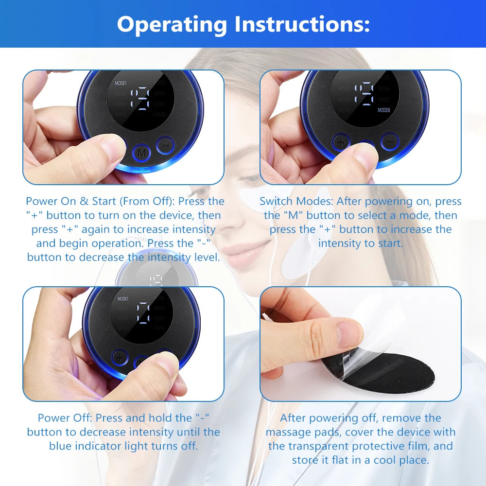 Electric Facial and Eye Massager for Skin Tightening - 12