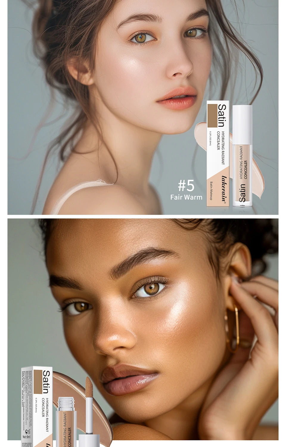 Full Coverage Long-Lasting Liquid Concealer for All Skin Types - 9