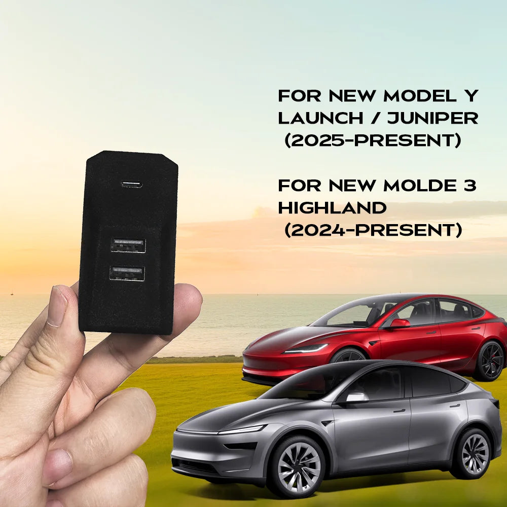 Glovebox USB Hub Docking Station for Tesla Model 3 Highland and Model Y