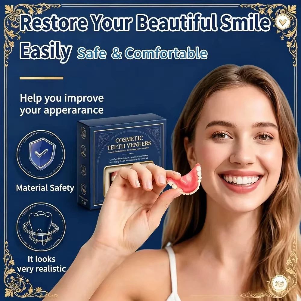 Comfortable Cosmetic Denture Set with Storage Case - 5