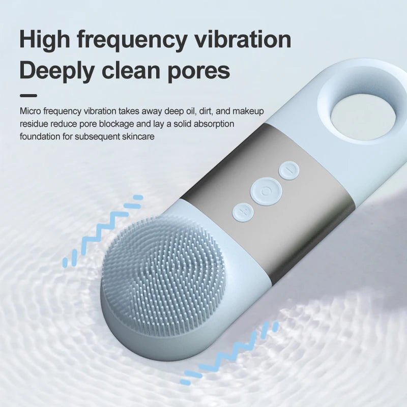 Heated and Cooling Sonic Facial Cleansing Brush - 3