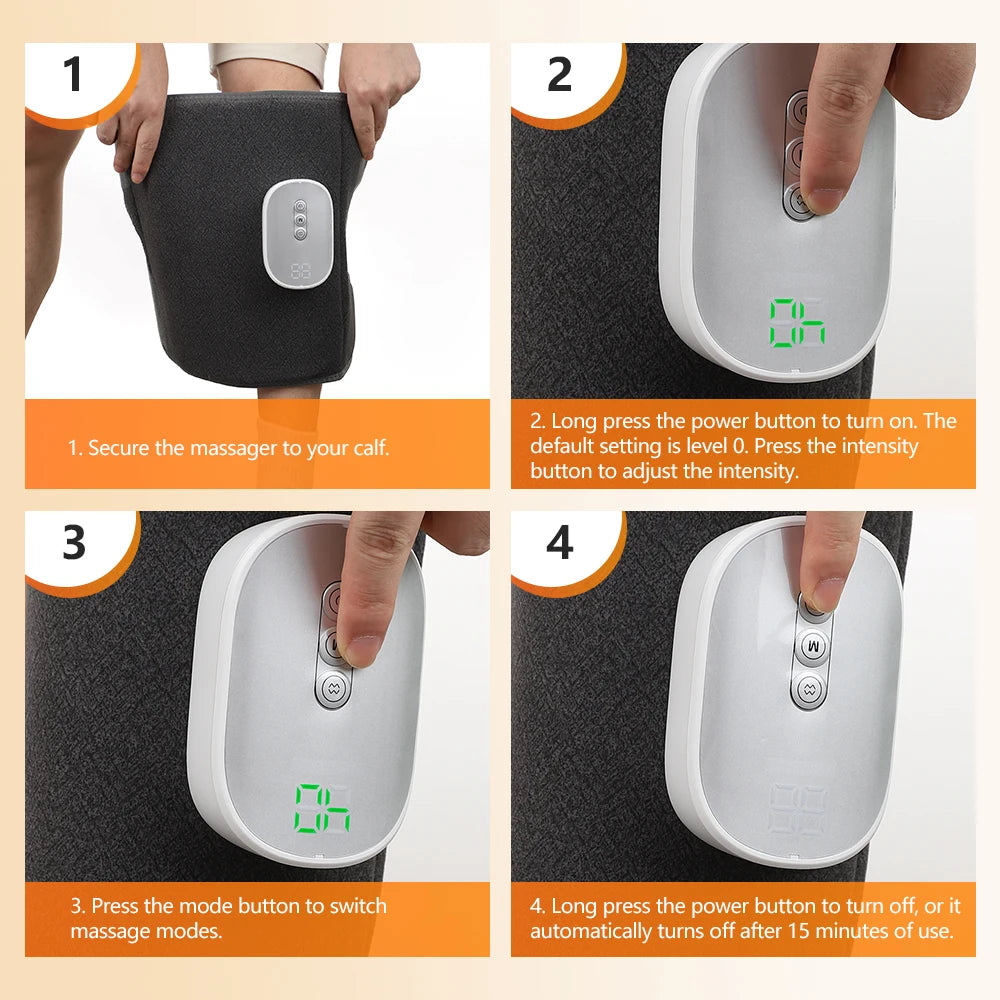 Wireless Heated Air Compression Leg Massager - 16