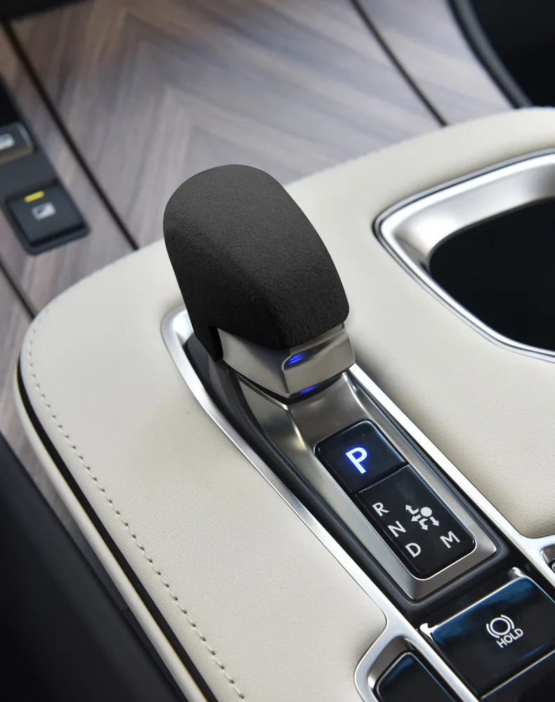 Suede Gear Shift Knob Cover for Lexus NX RX LM - 16