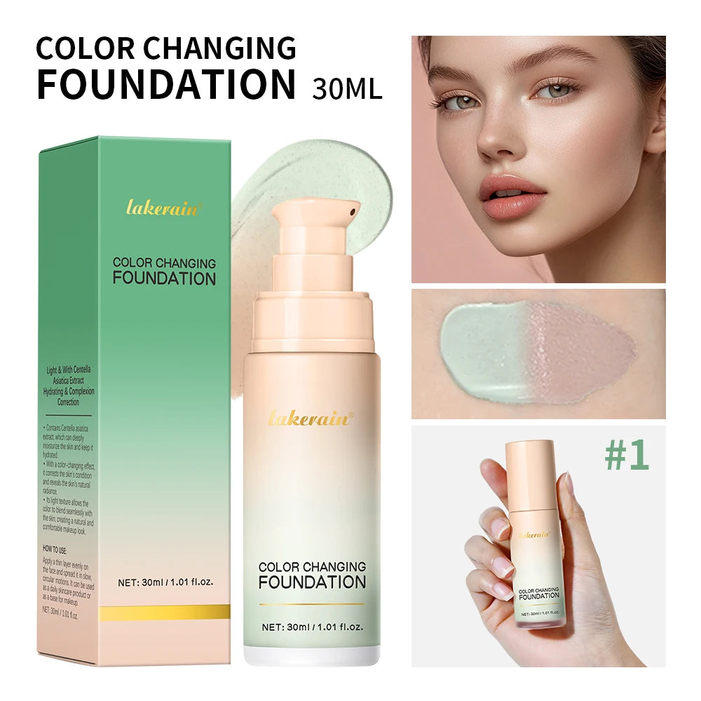 Color-Changing Liquid Foundation for Flawless Radiant Skin - 21
