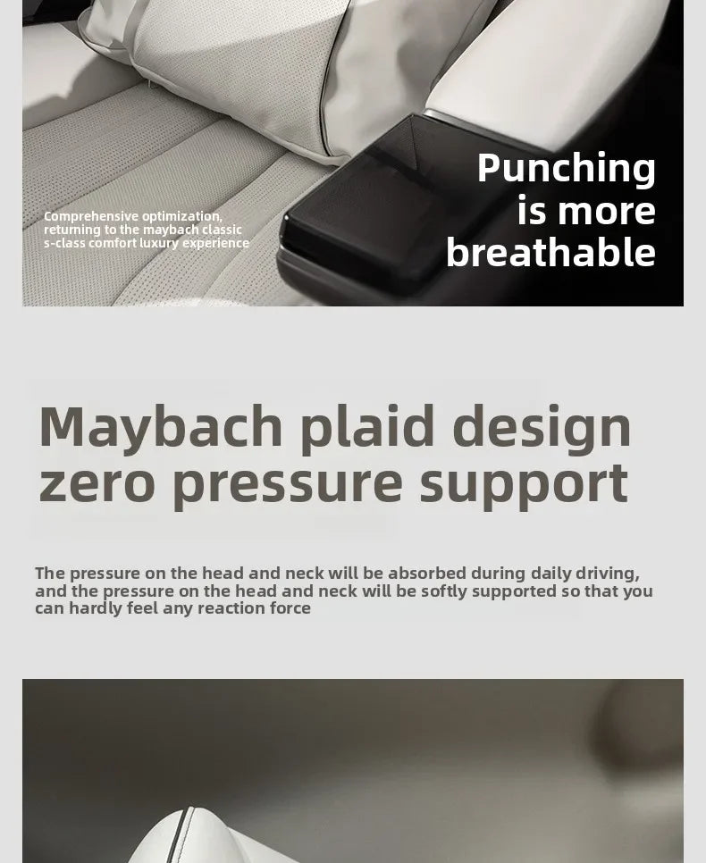 Ergonomic Car Seat Neck Rest and Head Support Pillow