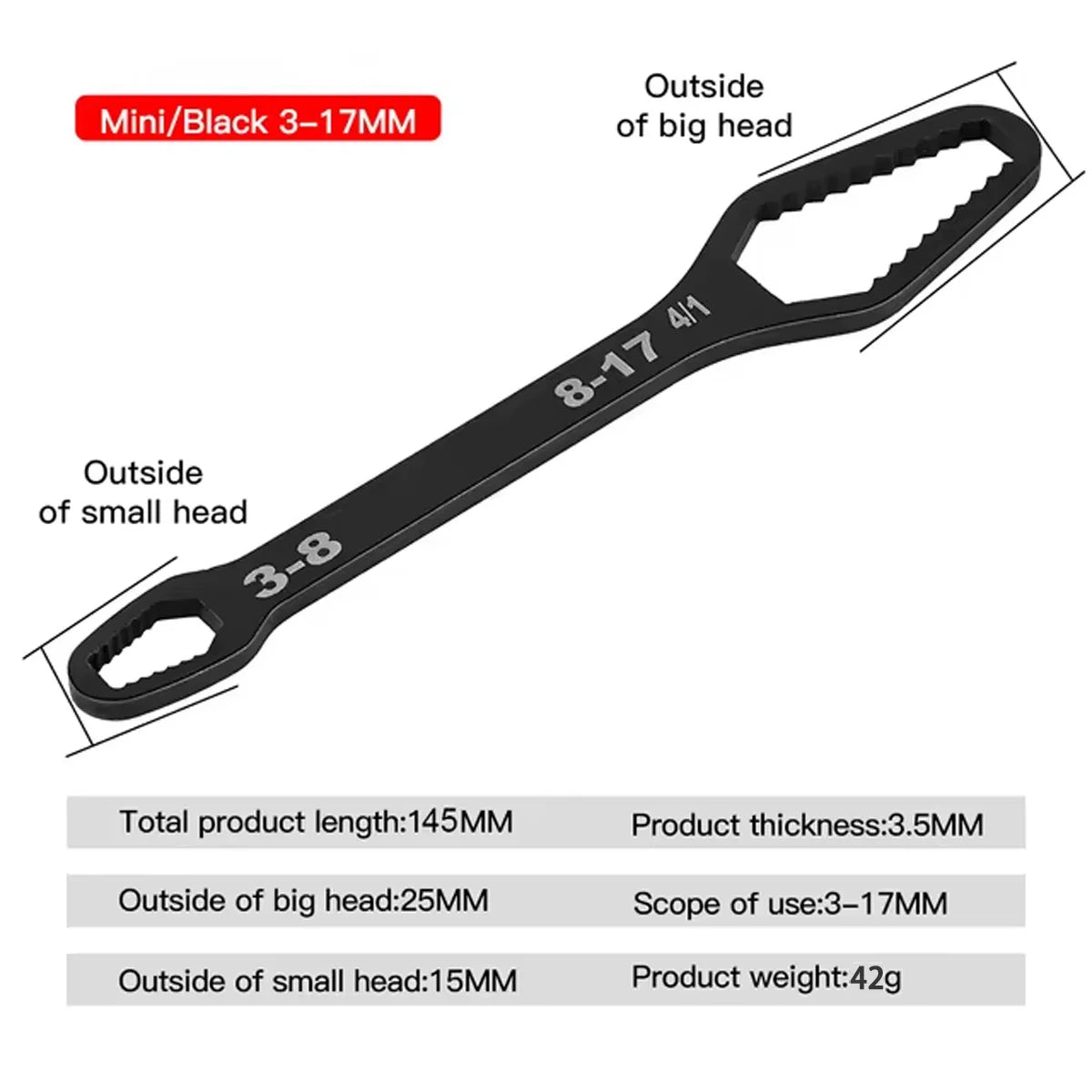 Universal Multi-Function Adjustable Repair Wrench