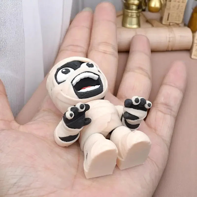 3D Printed Articulated Mummy Ornament and Keychain - 10