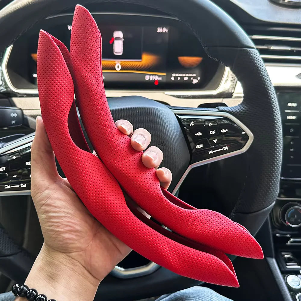 Plush Winter Car Steering Wheel and Gear Shift Cover Set