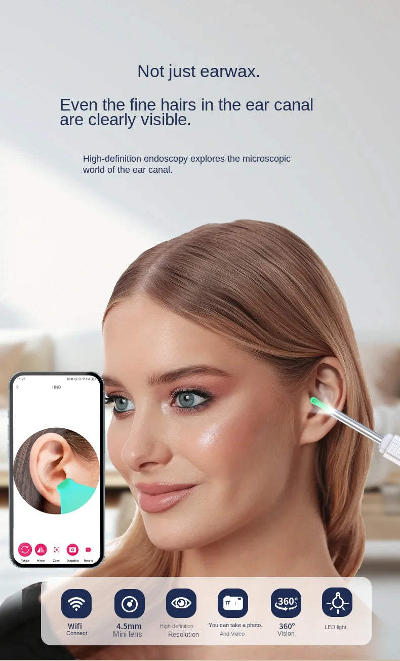 Visual Ear Wax Removal Tool with HD Camera - 13