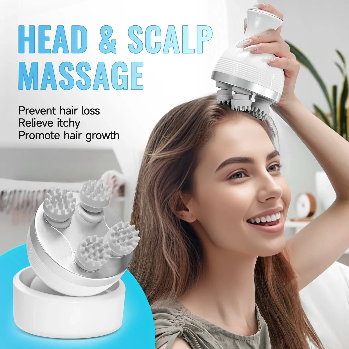 Waterproof Electric Scalp and Body Massage Tool