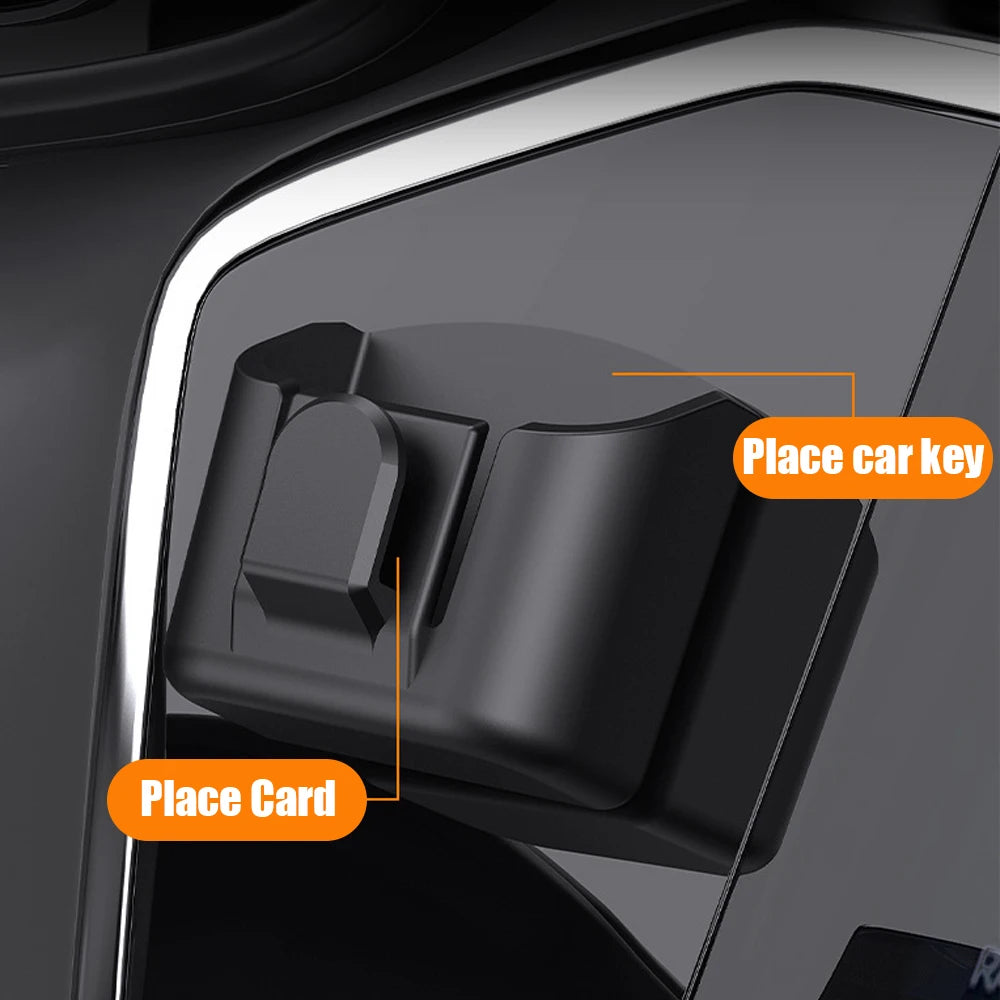 Car Dashboard Key and Toll Card Storage Organizer - 11
