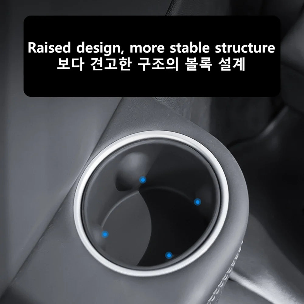 3rd Row Silicone Cup Holder Inserts for Model Y L