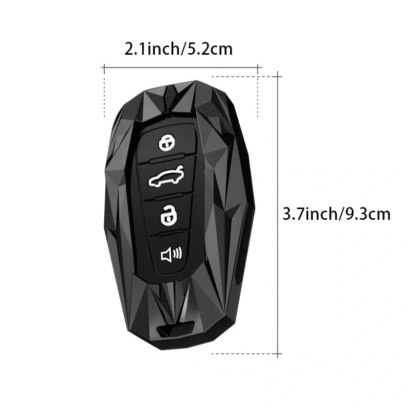 Protective Galvanized Alloy Car Key Case Cover for Geely - 4
