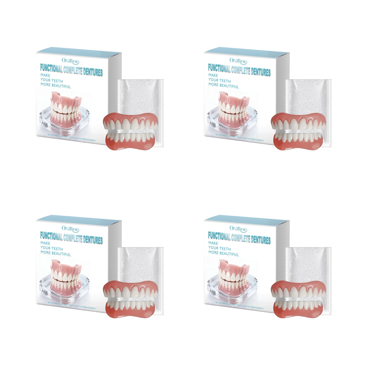 Cosmetic Denture Set for Instant Smile Enhancement