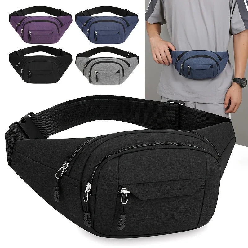 Multifunctional Waist Pack Adjustable Commuter Travel Belt Bag - 1