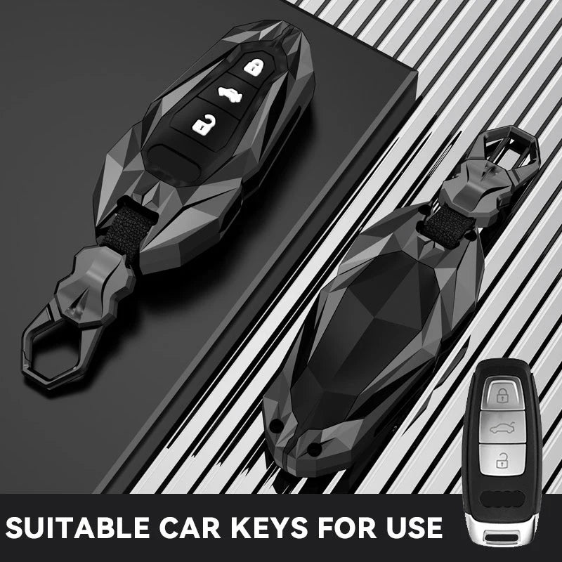 Protective Galvanized Alloy Car Key Case for Audi