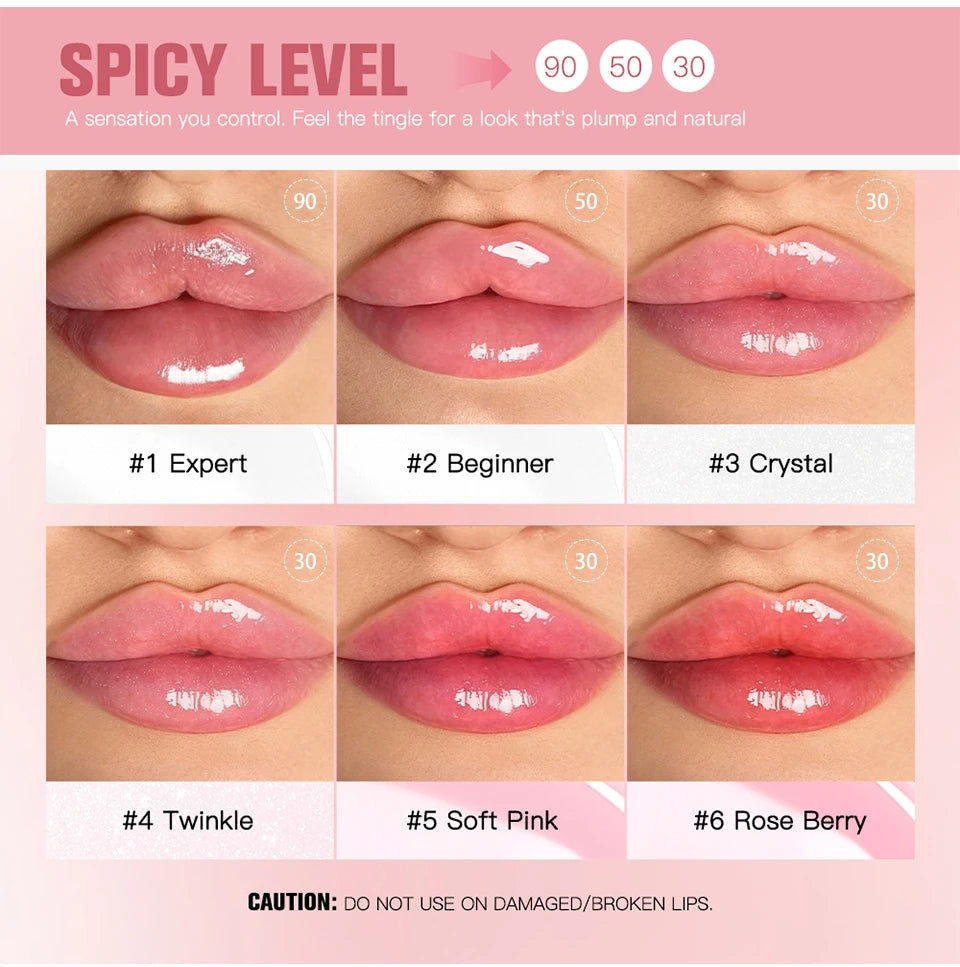 Instant Hydrating Lip Plumper Gloss for Fuller Looking Lips - 11