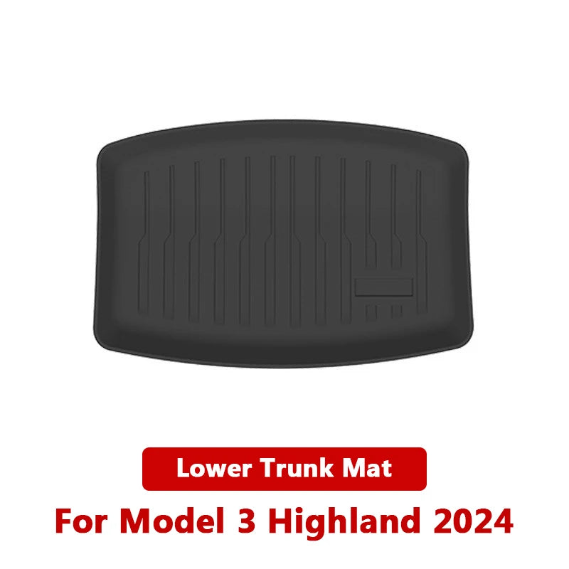 All-Weather TPE Trunk Mat Set for Tesla Model 3 Highland 2024