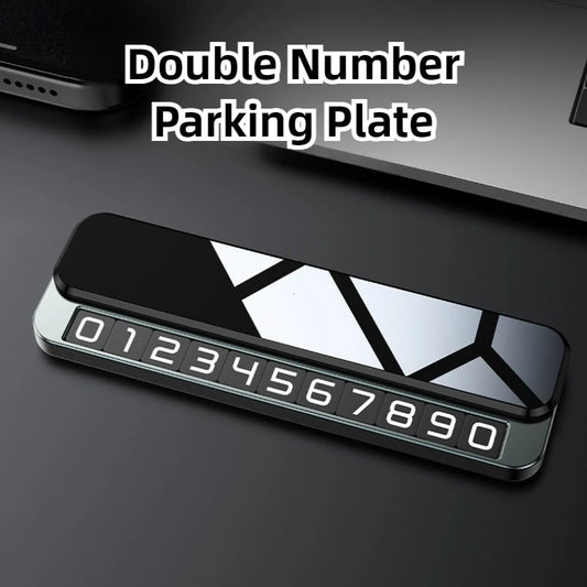 Metal Sliding Privacy Car Parking Number Plate