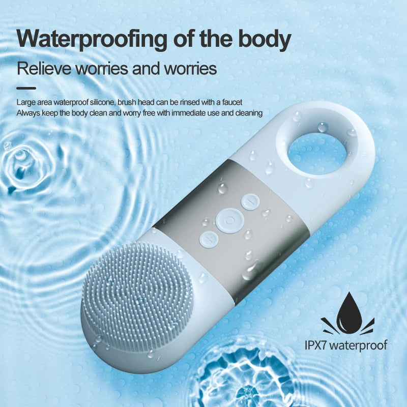 Heated and Cooling Sonic Facial Cleansing Brush