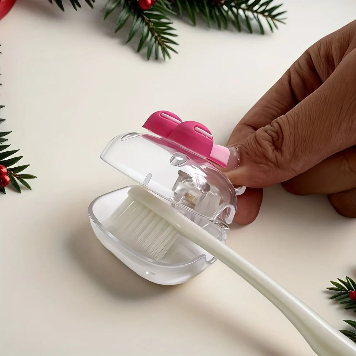 Cute Cherry Design Toothbrush Head Protective Cover