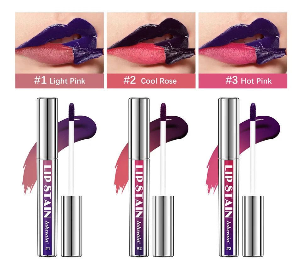 Waterproof Peel-Off Lip Stain Tint Kit - 8