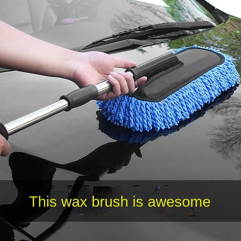 Adjustable Microfiber Car Wash Mop and Cleaning Duster Kit - 3