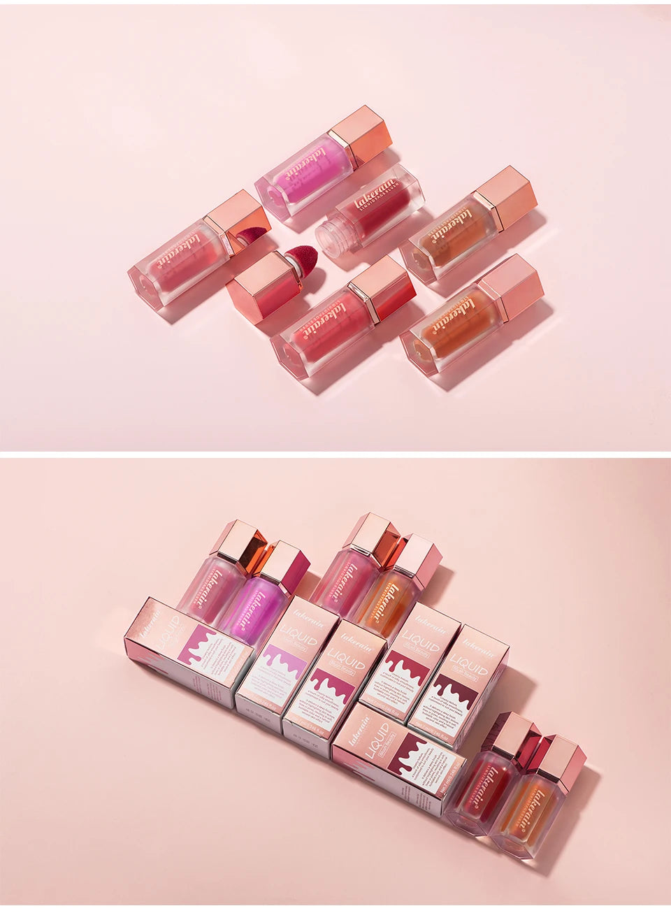 Waterproof Matte Liquid Blush with Mushroom Brush - 18