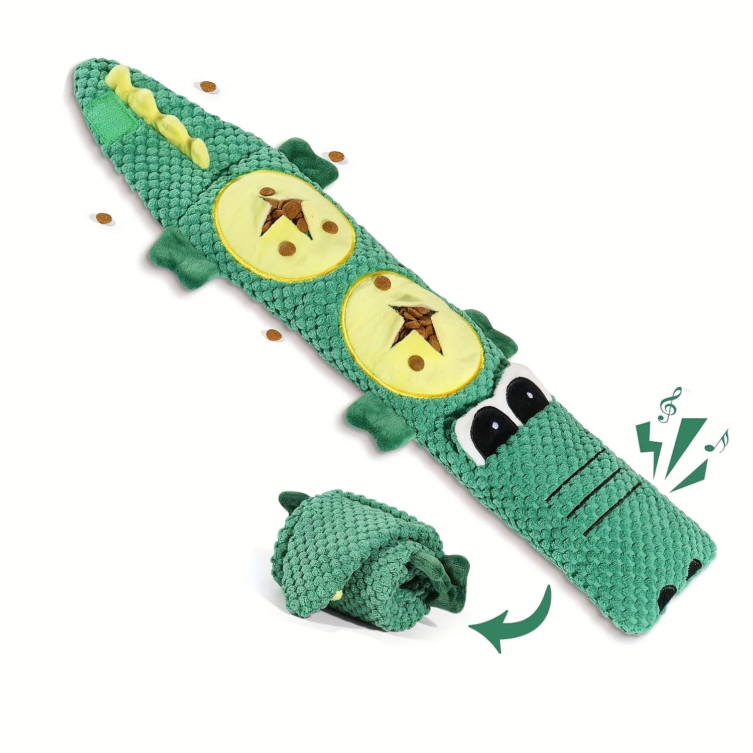 Interactive Squeaky Plush Dog Toy for Treat Hiding - 12