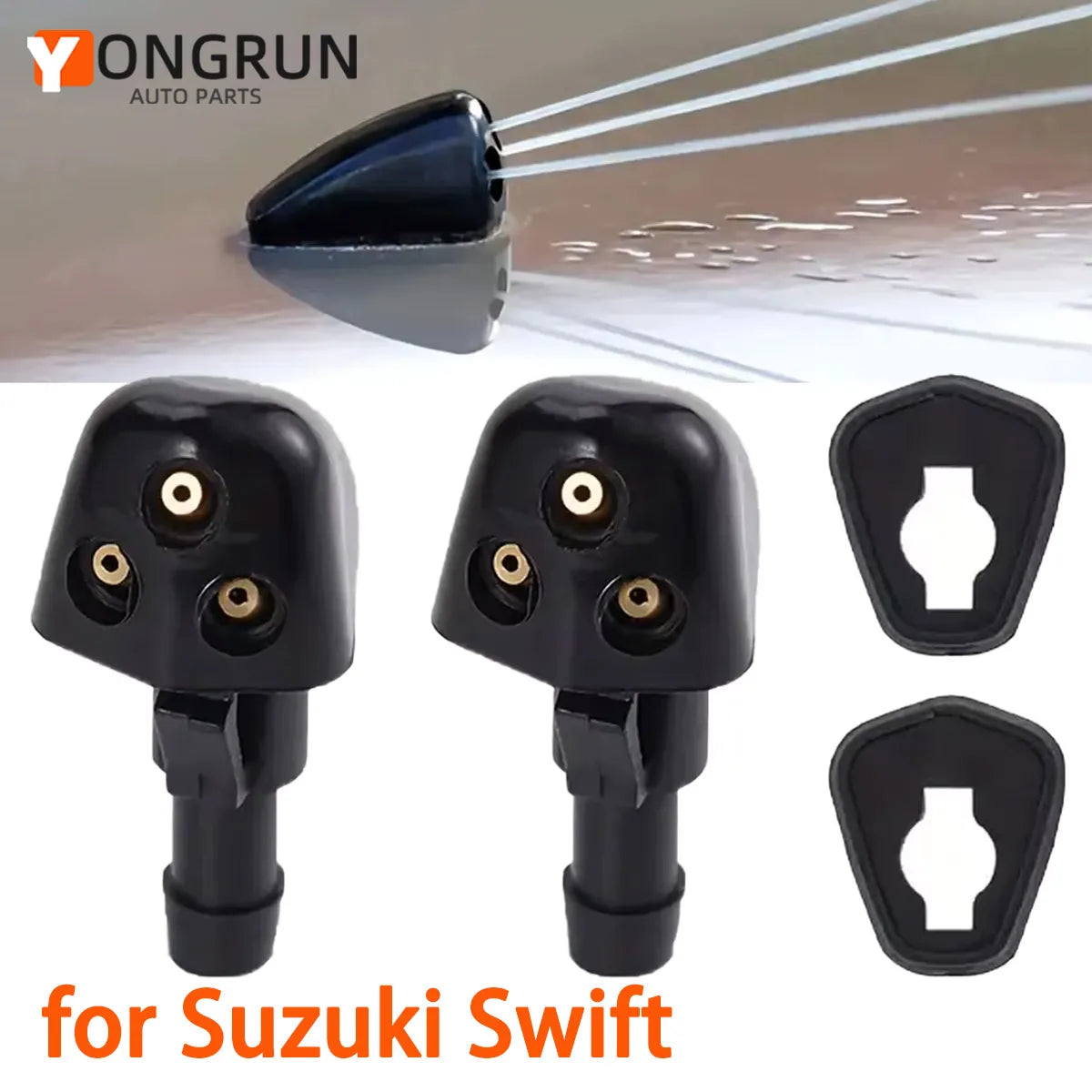 Windshield Washer Spray Nozzle for Suzuki Swift Alto SX4 Liana - 1