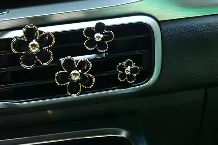 Daisy Flower Car Air Freshener Vent Clips