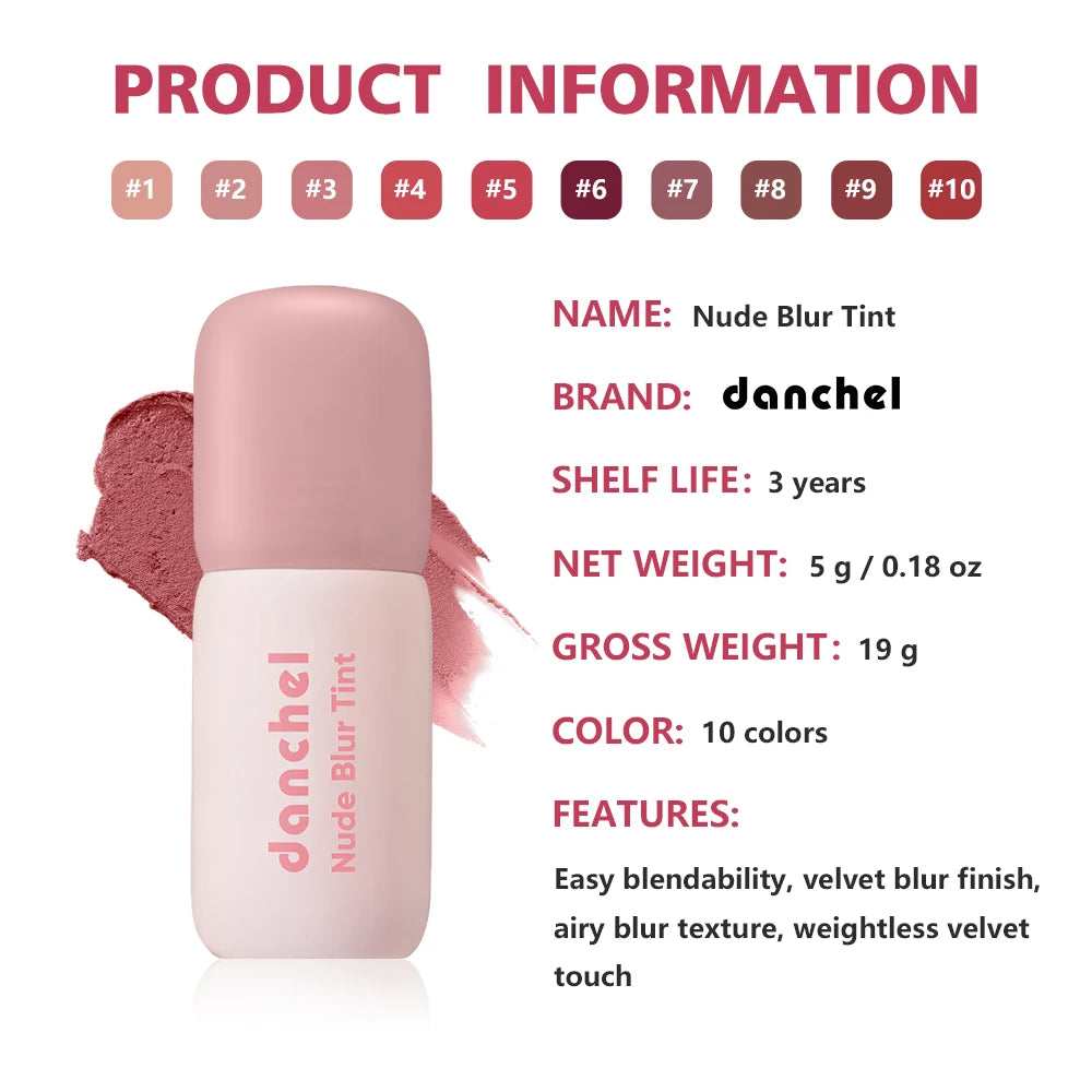2-in-1 Velvet Matte Lip and Cheek Tint - 18