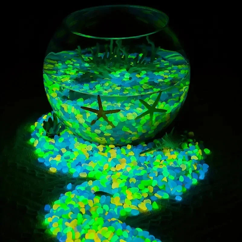 10000pcs Luminous Fluorescent Sand Glow in the Dark Stones for Decor - 4