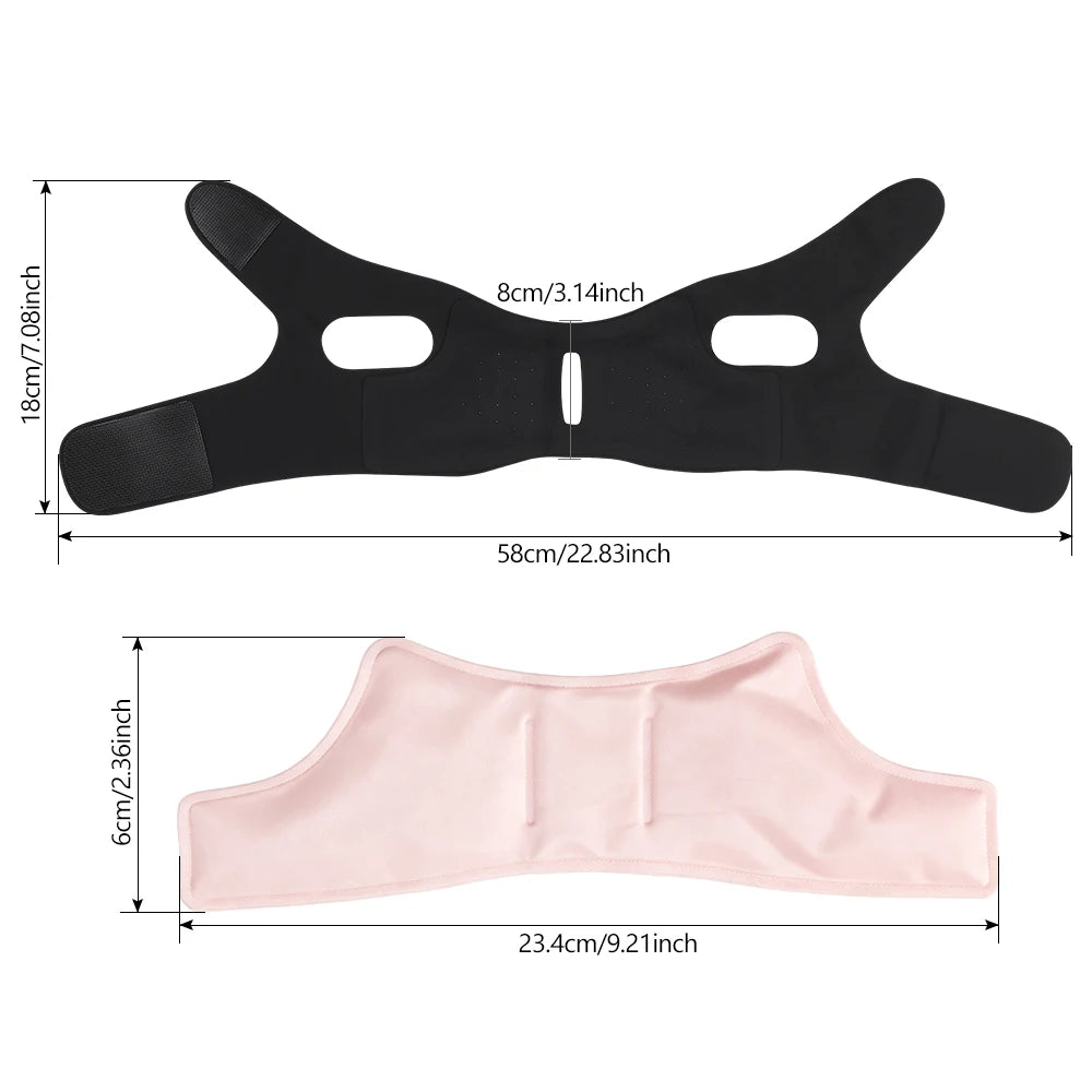 Hot and Cold Gel V-Line Face Lifting and Jaw Support Mask - 14