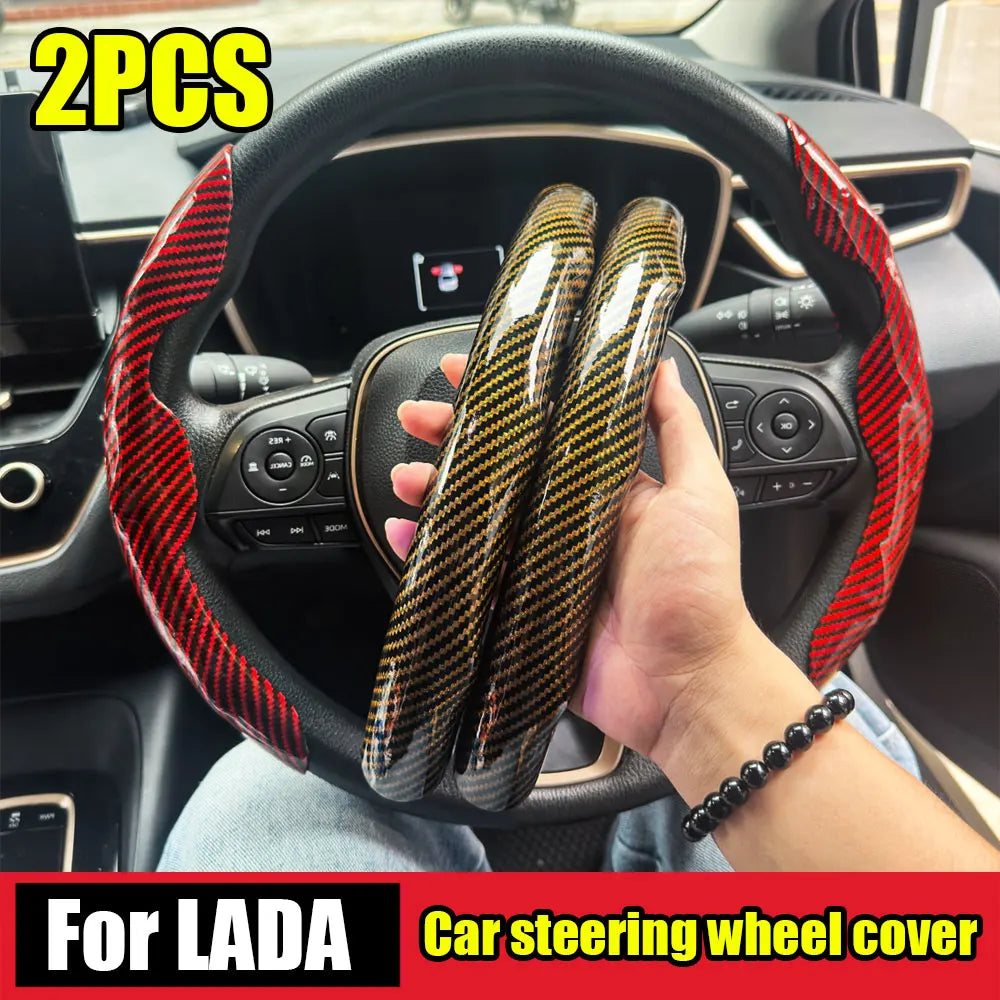 Anti-Slip Car Steering Wheel Cover for 38cm Wheels - 1