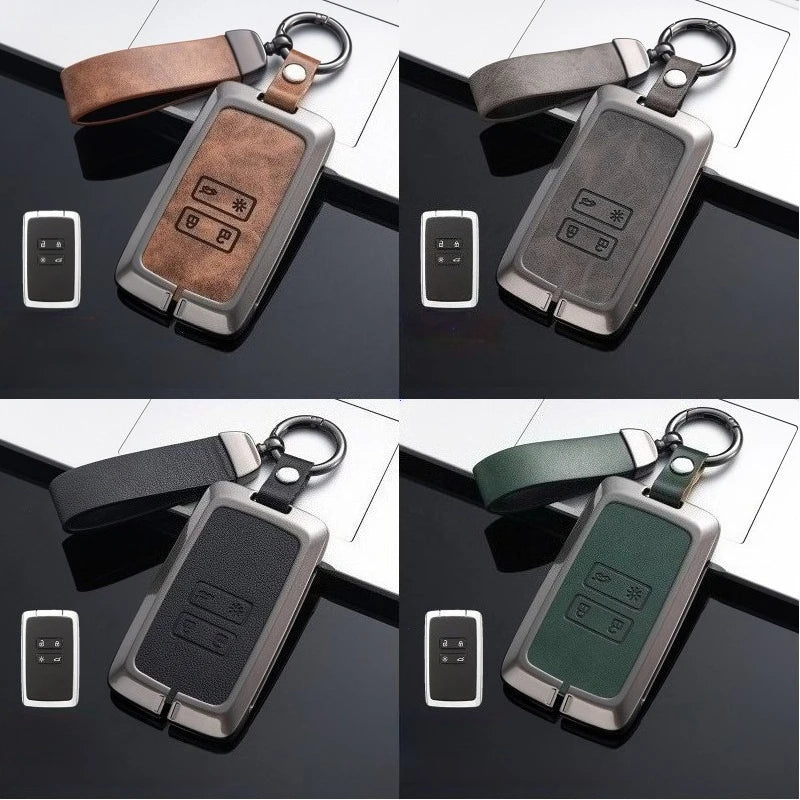 Leather Protective Car Key Case Cover - 1