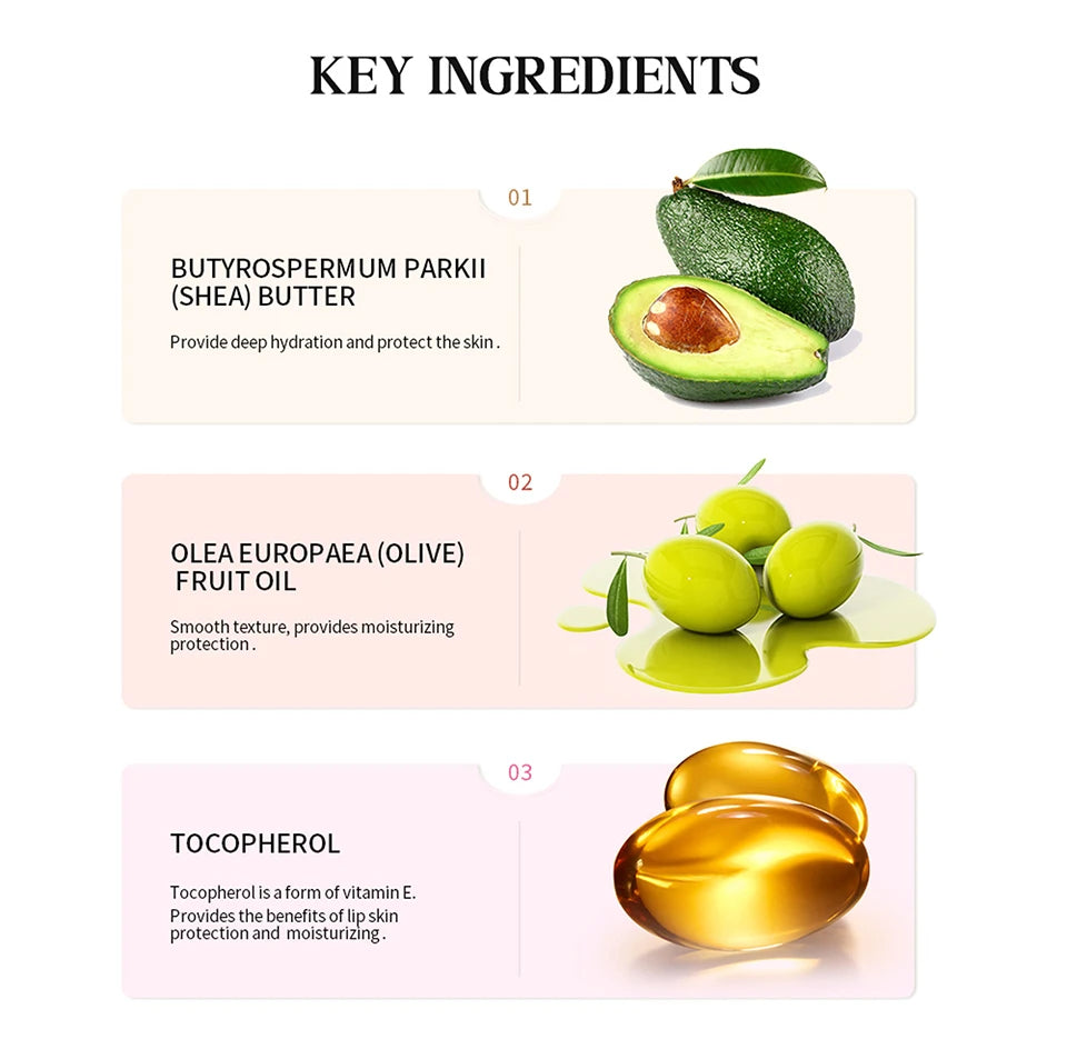 Moisturizing Lip Balm Butter for Glossy Hydrated Lips