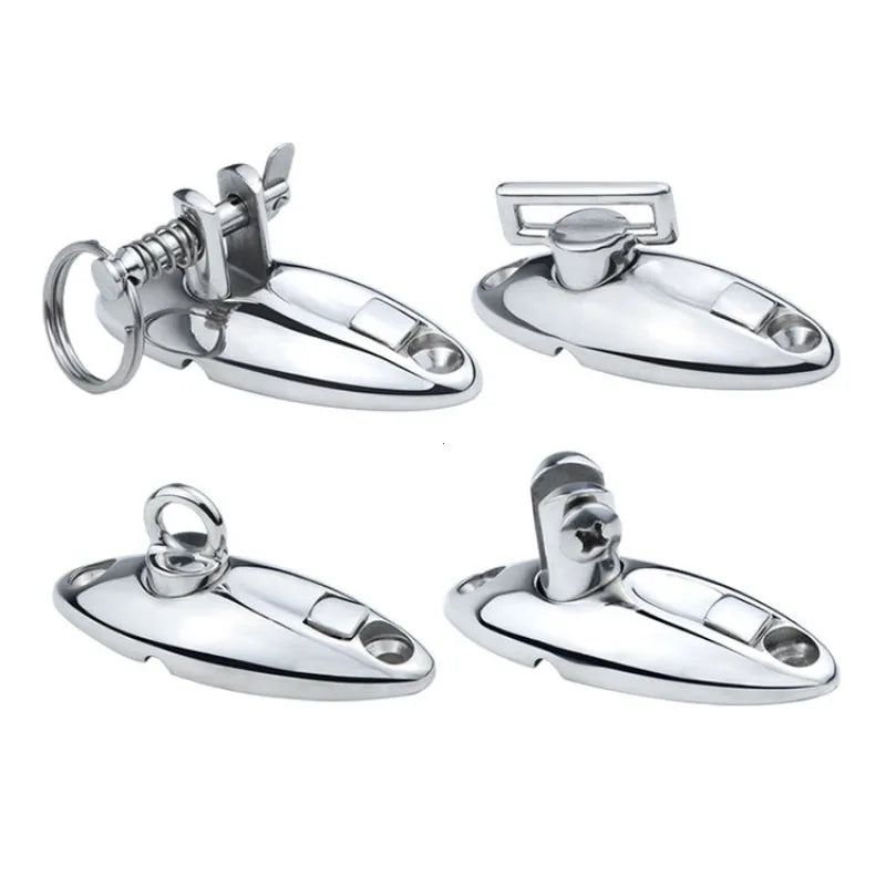 Stainless Steel Quick Release Marine Bimini Top Deck Hinge - 6