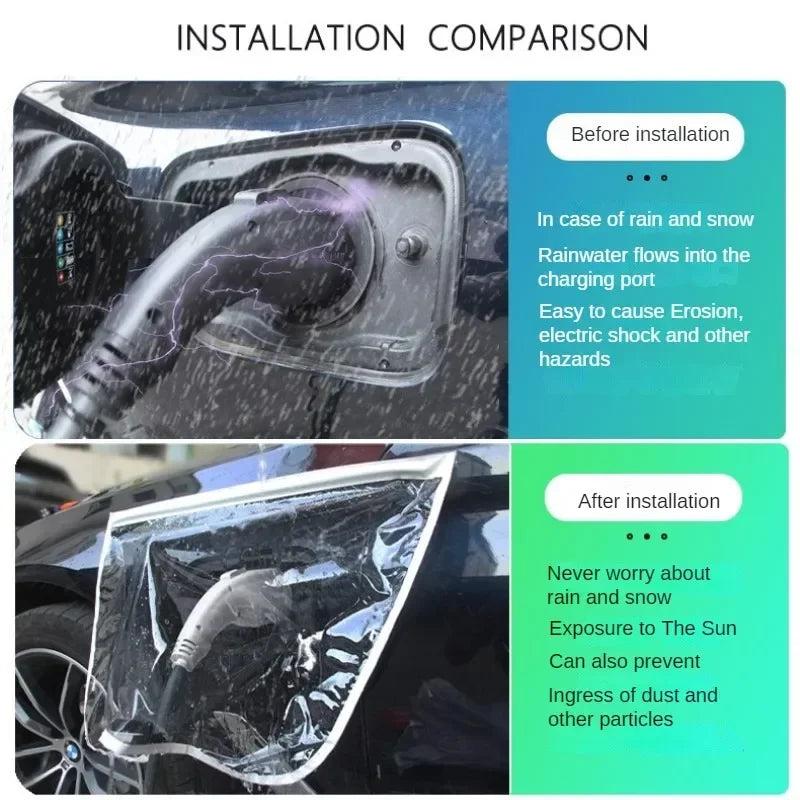 Magnetic EV Charging Port Rain and Dust Cover - 2