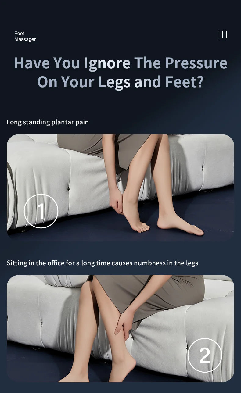 Multifunctional Shiatsu Foot and Calf Massager with Heat