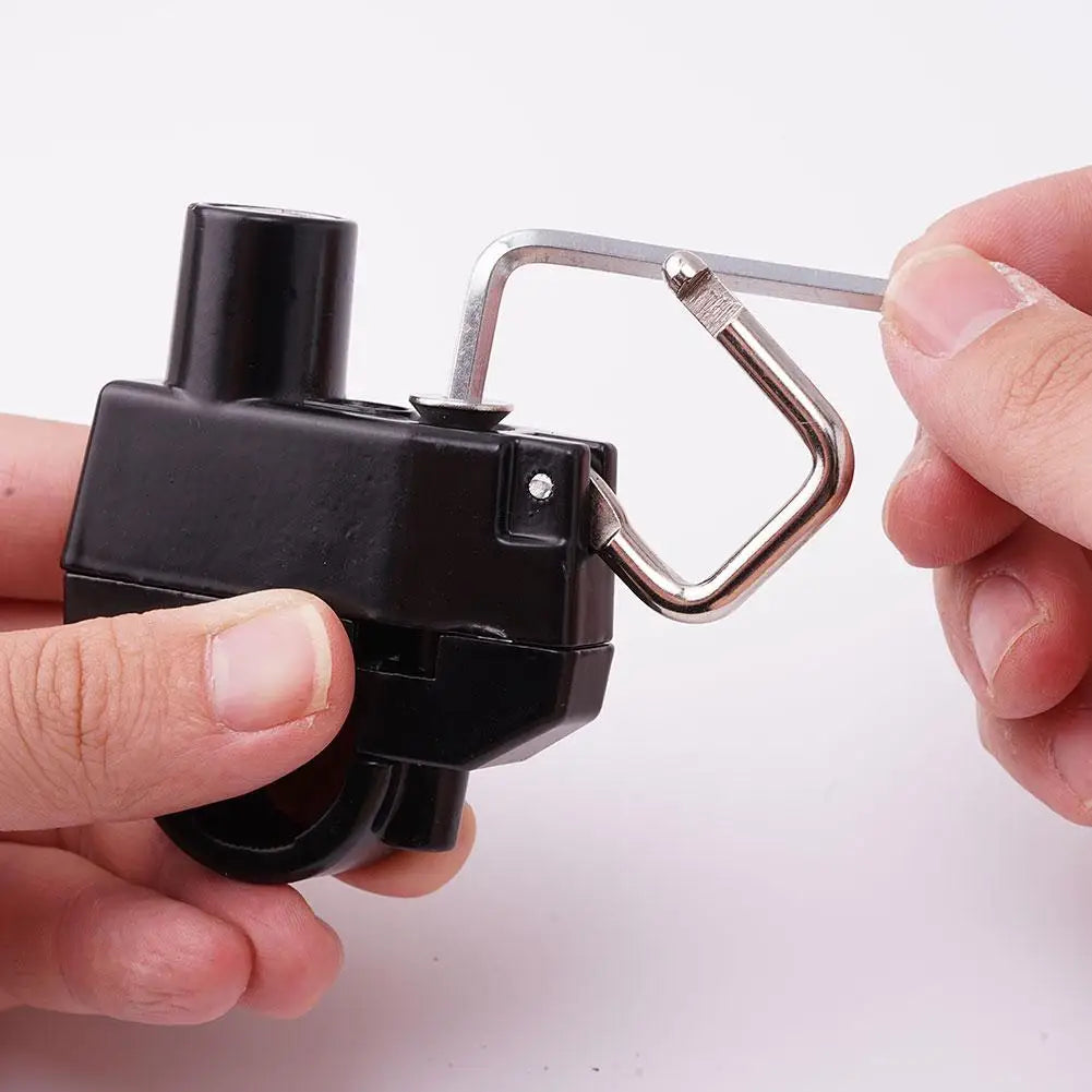Universal Anti-Theft Motorcycle Helmet Lock for Handlebars - 9