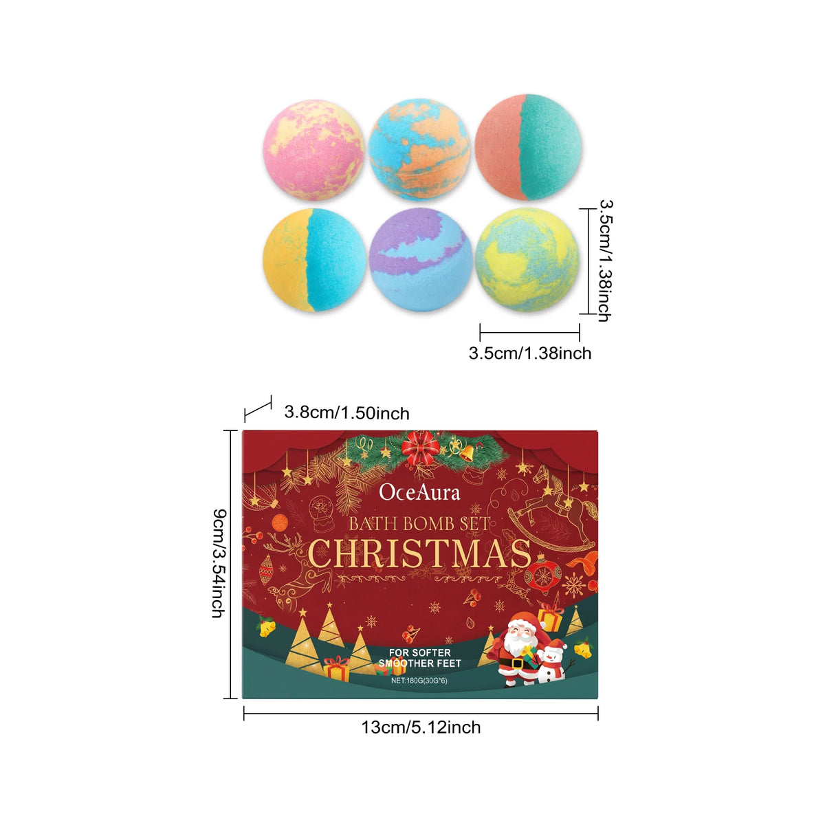 Aromatic Bath Bomb Gift Set for Kids and Adults