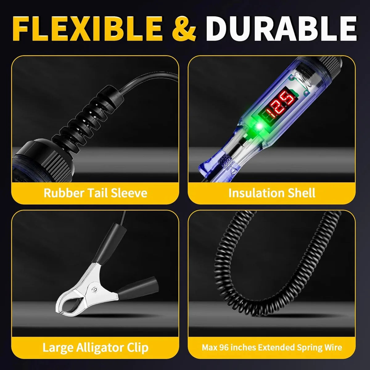 Digital LED Circuit Voltage Tester for Automotive and Truck - 5