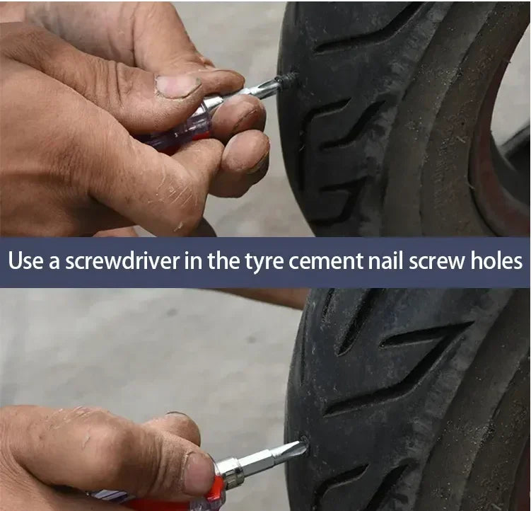 Tire Repair Rubber Nails Puncture Seal Kit for Car Motorcycle Bike