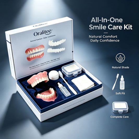 Adjustable Silicone Smile Veneers and Teeth Care Kit