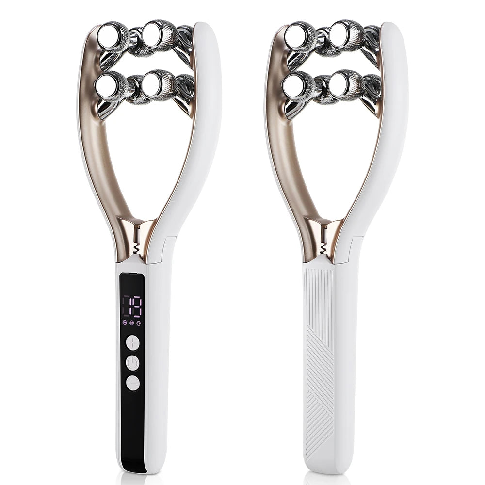 Electric 8-Roller Facial Contouring Massager