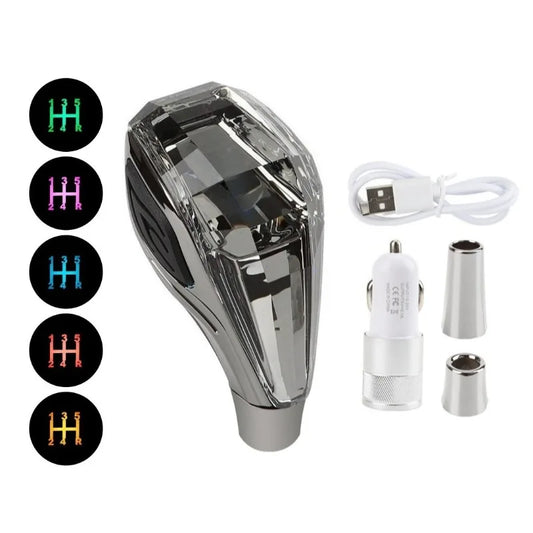 LED Crystal Gear Shift Knob for Manual Cars