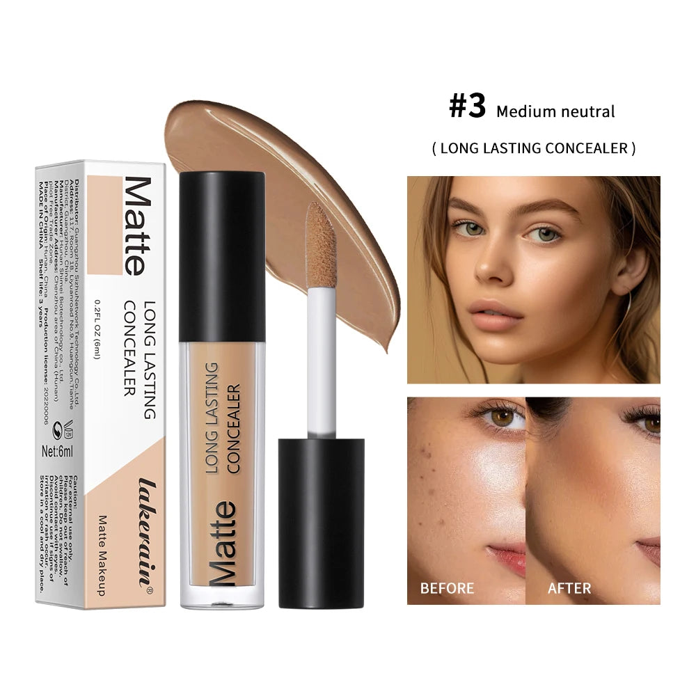Full Coverage Long-Lasting Liquid Concealer for All Skin Types - 22