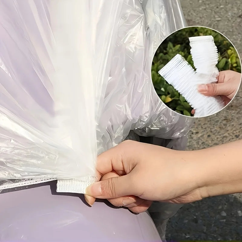 Disposable Waterproof Transparent Bicycle and Motorcycle Rain Cover